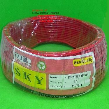 ] Kabel NYA ENGKEL 1.5 Listrik Engkel Tunggal Aluminium 25 M SKY