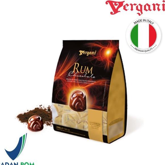 

=+=+=+] VERGANI Rum Chocolate 200gr - Cokelat Italy Isi Krim Rum 200gr