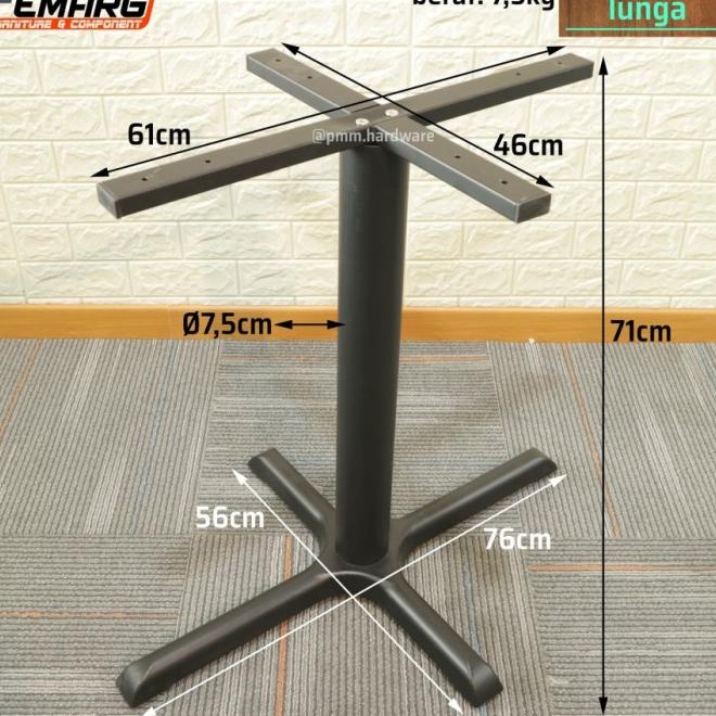 Kaki Meja Femarg Piccola | Cafe Restoran Foodcourt Besi Solid Silang