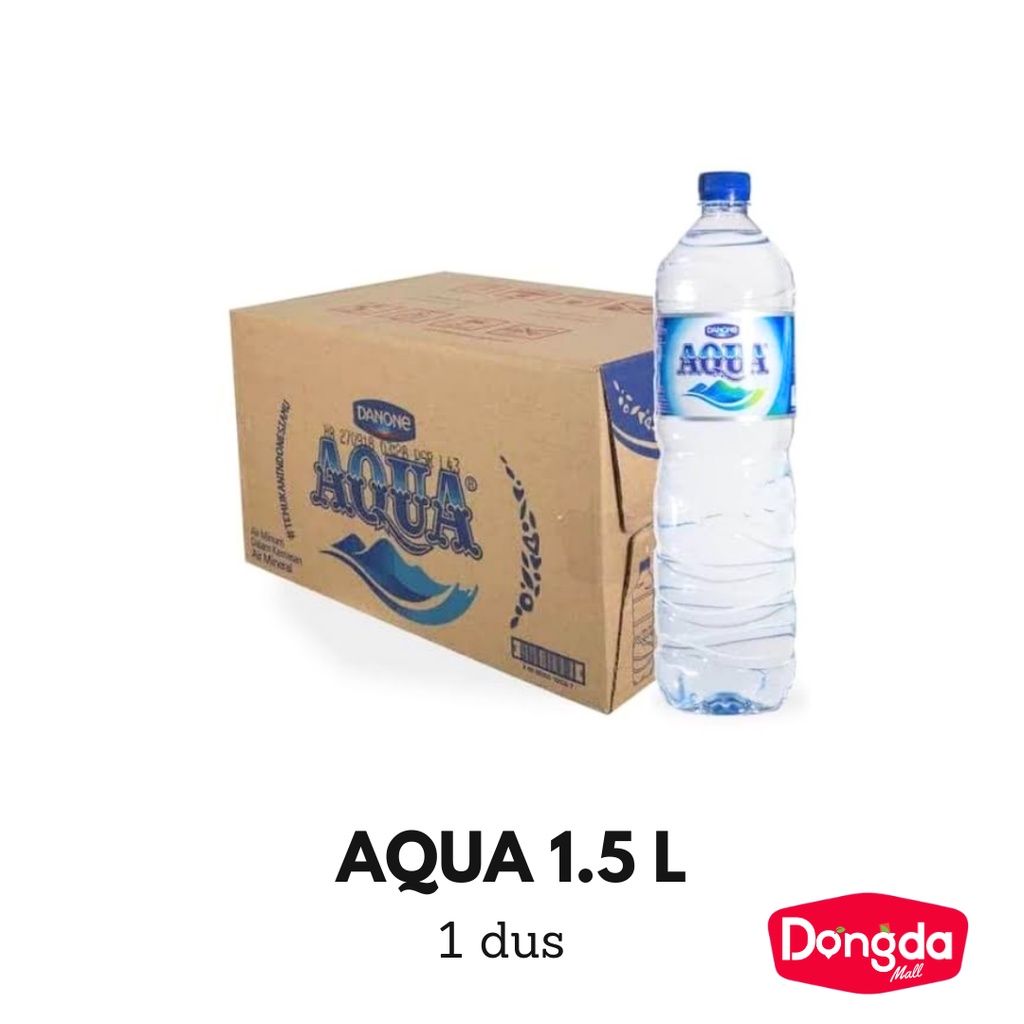 

Air Mineral Minum Aqua Botol 1500 ml isi 12 pcs 1 dus Khusus pengiriman Sameday atau Instant