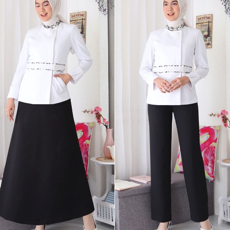 Terkini BLAZER WANITA B&V LYNELLE / Seragam PNS / Seragam Pemda / Blazer PNS  / Baju Dinas Pemda Wan