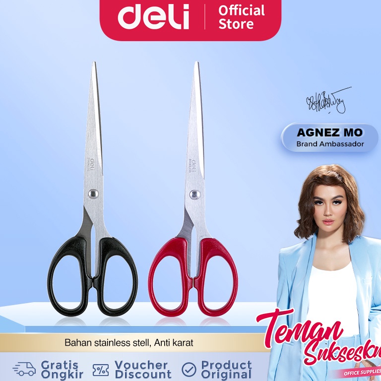 

HMH Deli Gunting yang dilapisi anti karat kualitas tahan lama 180mm E6009 4148
