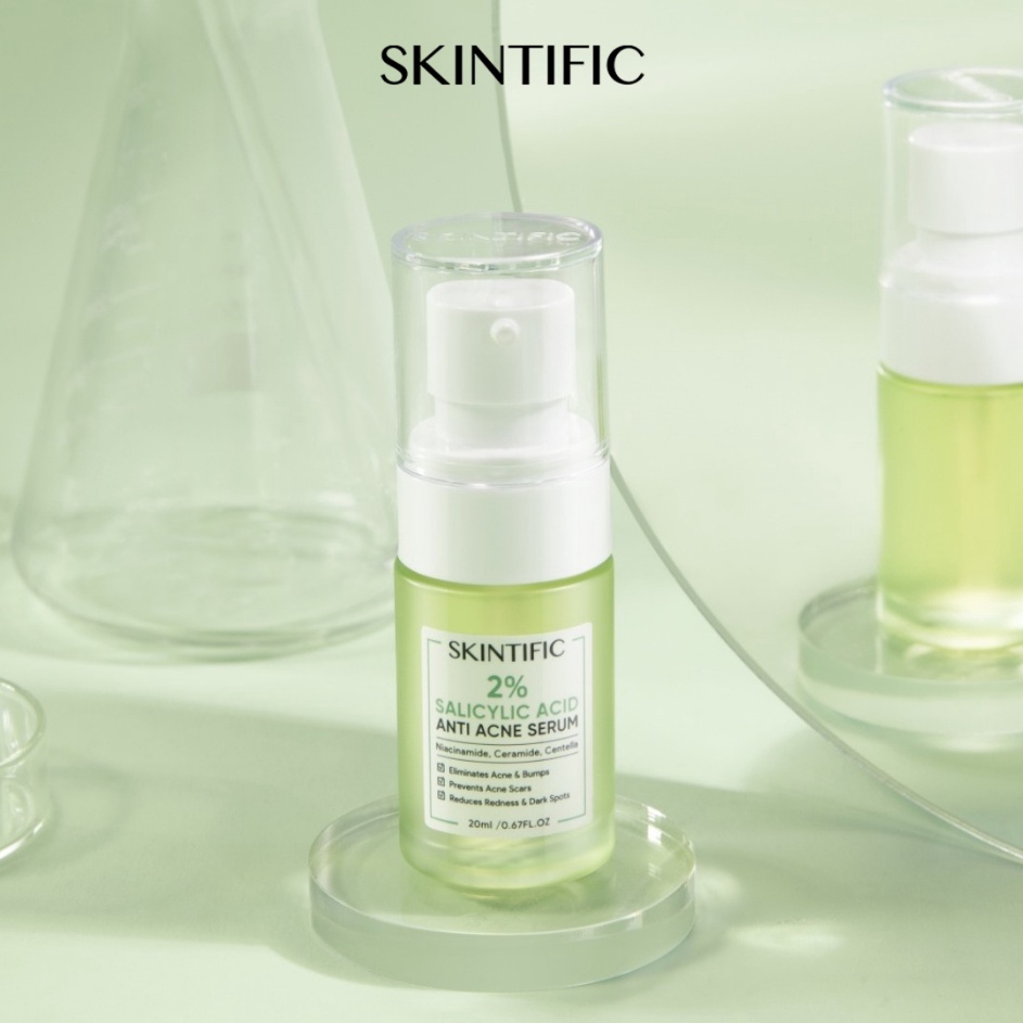 Mau HematQ6c6B SKINTIFIC 2% Salicylic Acid Anti Acne Serum 20ml Serum Jerawat Melembabkan wajah Faci