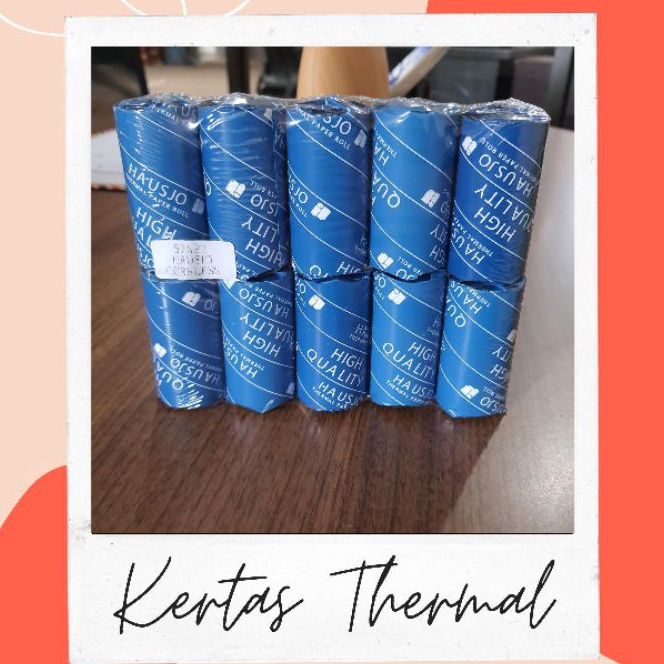 

(✪ZEZ-☞] Kertas termal printer bluetooth Hausjo 57x32 mm Premium Quality isi 10 roll / paaling.laris.!