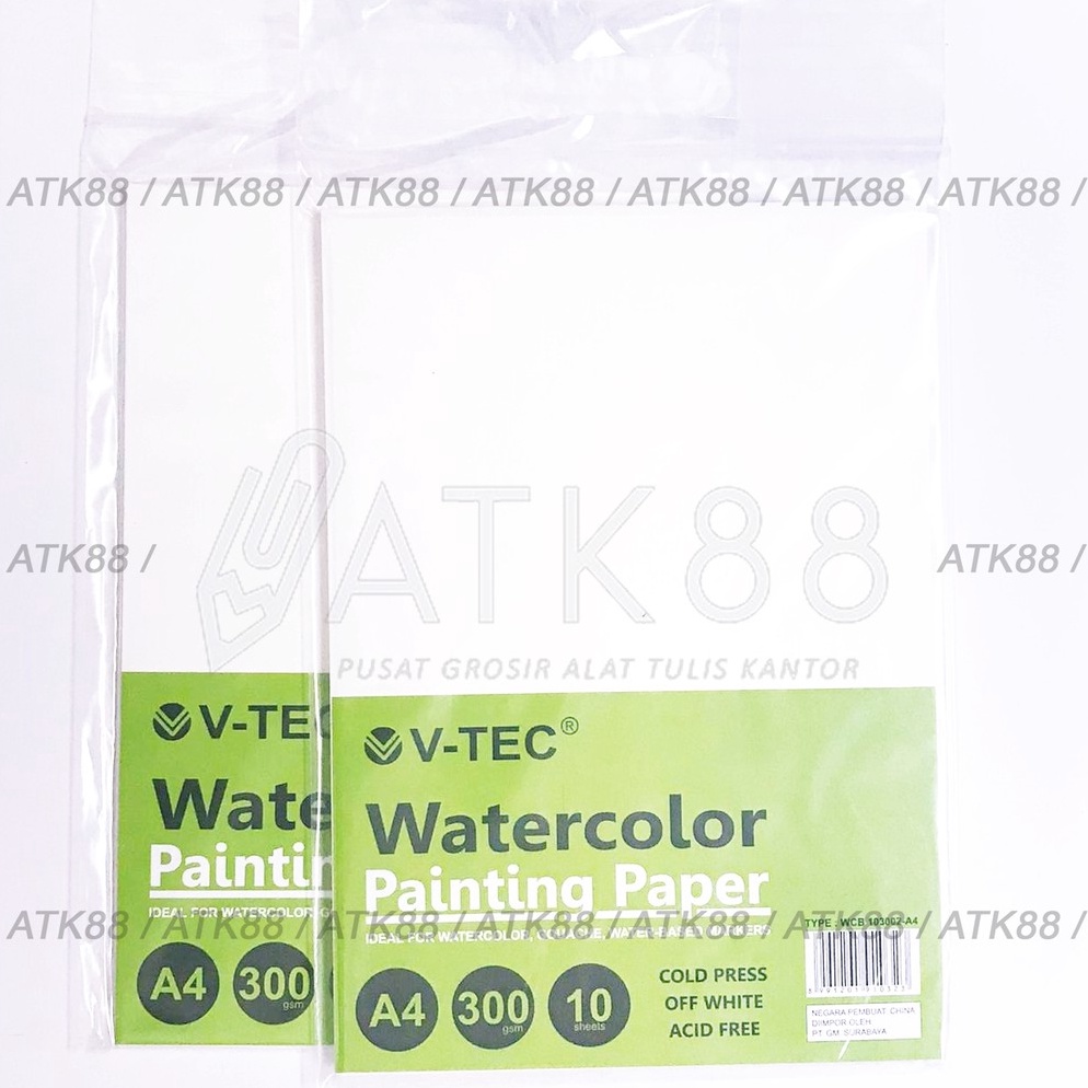 

[RZA91] V-Tec Watercolor Paper A4 300gsm Cold Press 56