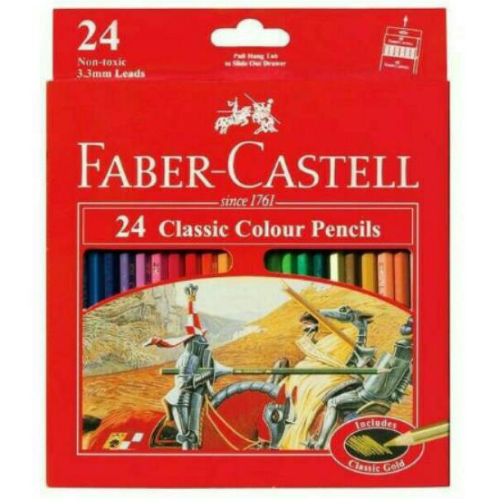 

[☎F3/W☑> Pensil Warna 24 Warna Merk Faber Castell Classic /murahh..!
