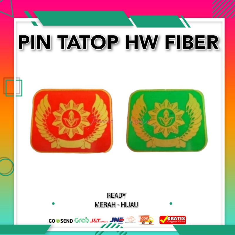 Pin Tatop Hizbul Wathan | Tanda Topi HW Premium | Pin Hizbul Wathan Bijian