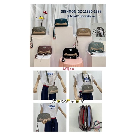 Tas Selempang Dompet Wanita Import Sighmon 5sekat GZK 1199