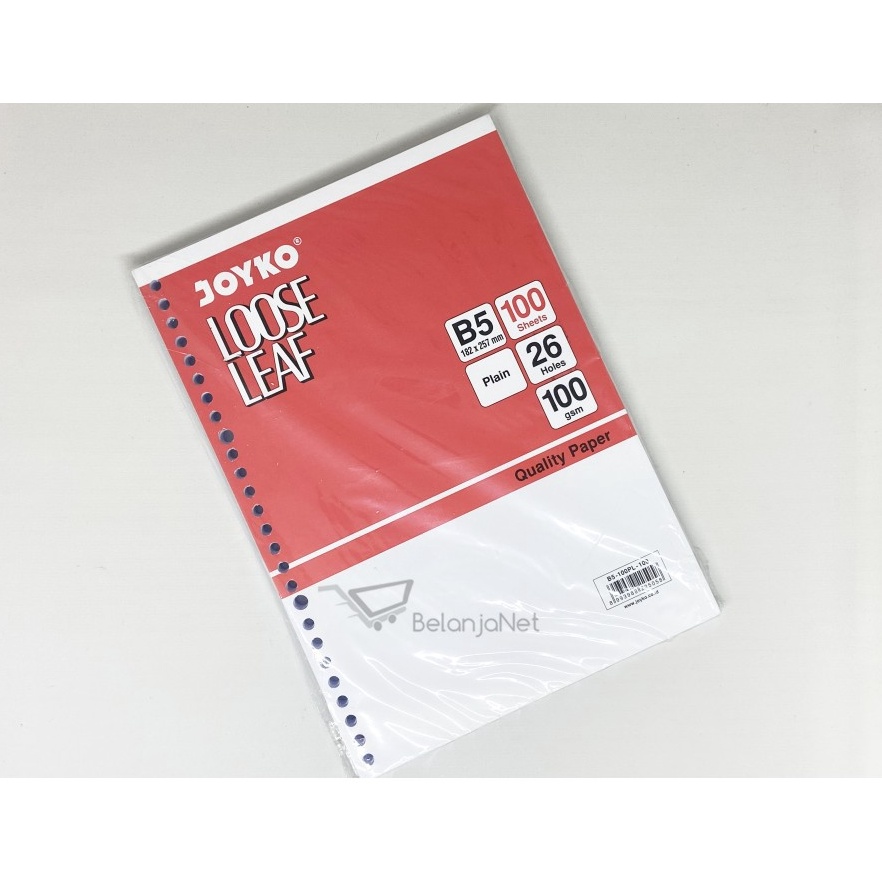 

100 Kertas File | Binder Polos Loose Leaf Plain Joyko B5-100PL 100 Lembar 69