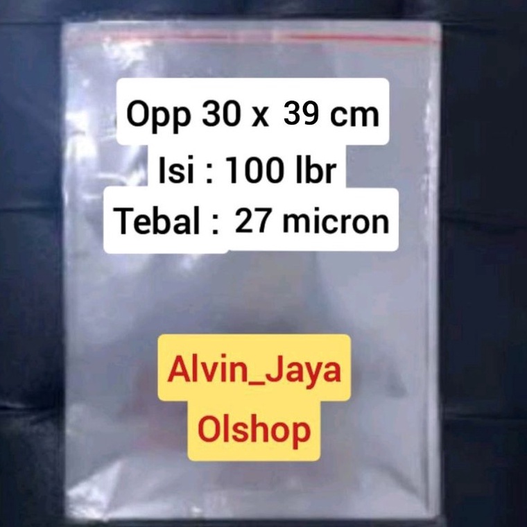 

57 Plastik bening agak tebal OPP Baju seal lem uk 30 x 39 cm / 05 dan 30 x 37 cm / 05 tebal 27 micron isi 100 lembar/pack 37