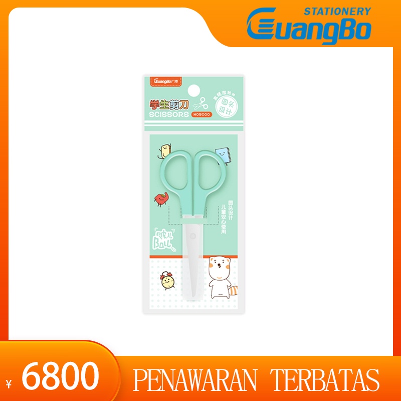 

Guangbo Gunting pelajar berlengan Gunting pelajar serbaguna buatan tangan anak Gunting pelajar berbahan stainless steel berlengan
