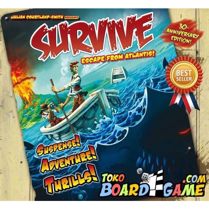 Survive Escape From Atlantis 30th Anniversary Edition Board Game