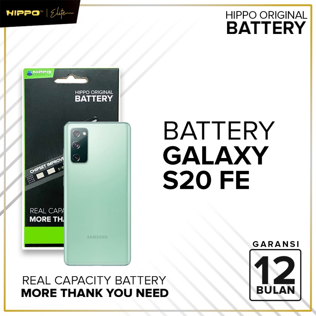 Hippo Baterai Samsung GALAXY S20 FE / G781 4500MAH Original Batere Premium Batu Batre Batrai Handphone Garansi Resmi