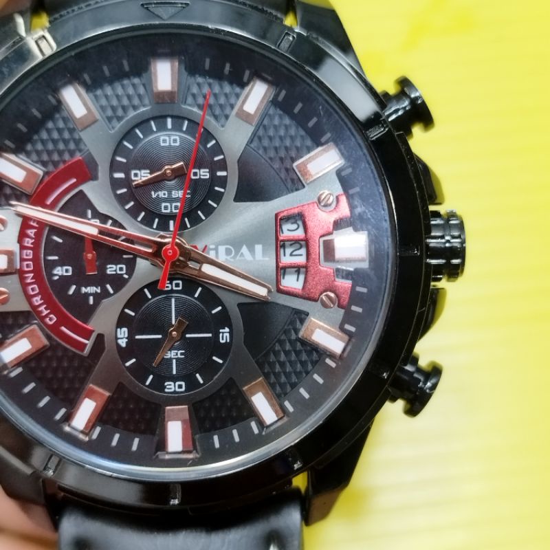 VIRAL JAM TANGAN PRIA COWOK ORIGINAL ORI VIRAL CRONO aktif