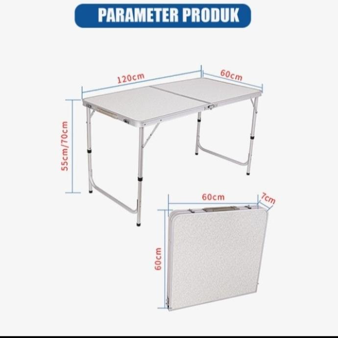 Meja Lipat Portable Koper Meja Jualan Besar