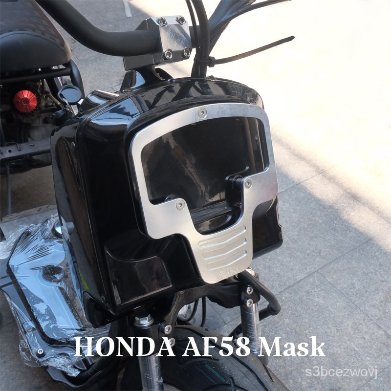 ✅&Aluminum Battery Box Front Guard Cover Monster Mask Face For Honda Ruckus Zoomer Nps50 AF58  Scoot