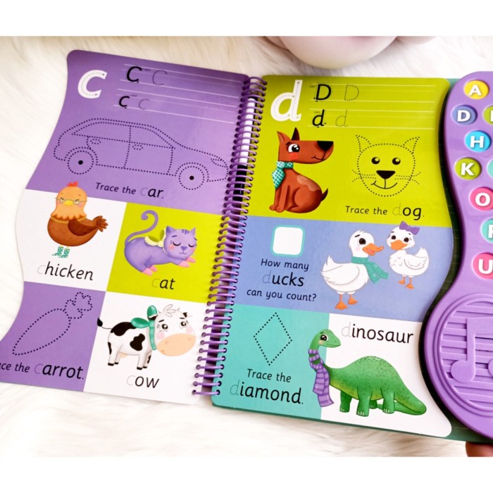 HOT SALE TERBAIK [HINKLER] ABC SOUND BOOK - FIRST STEPS WRITE & WIPE ABC WITH TERLARIS