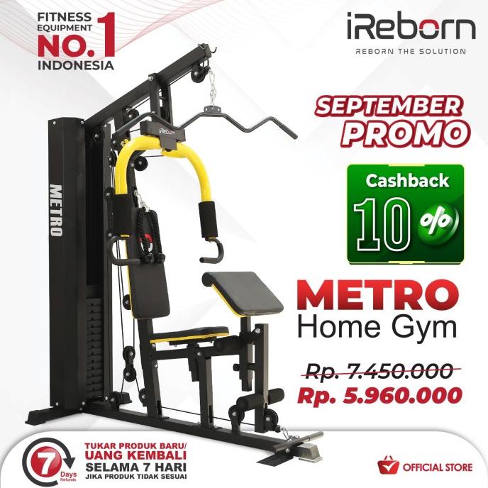Alat Fitness Home Gym 1sisi 150LBS iReborn Metro
