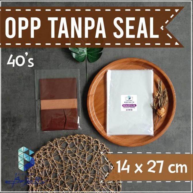 Open DS] Plastik Opp Kaca Double Seal 14,4x27 Plastik Opp tanpa Lem 40s Micron