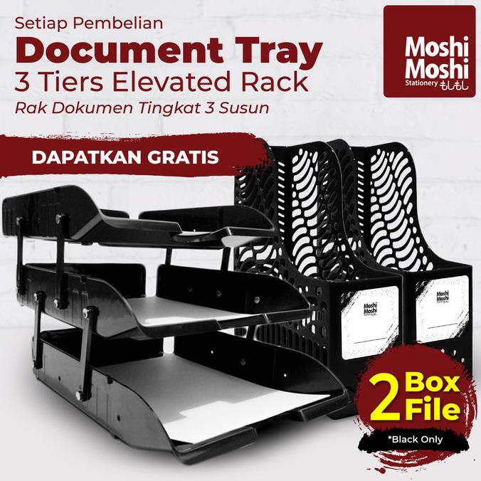 

PROMO Document Letter Tray Rak Susun Dokumen 3 Tingkat FREE 2 File Box