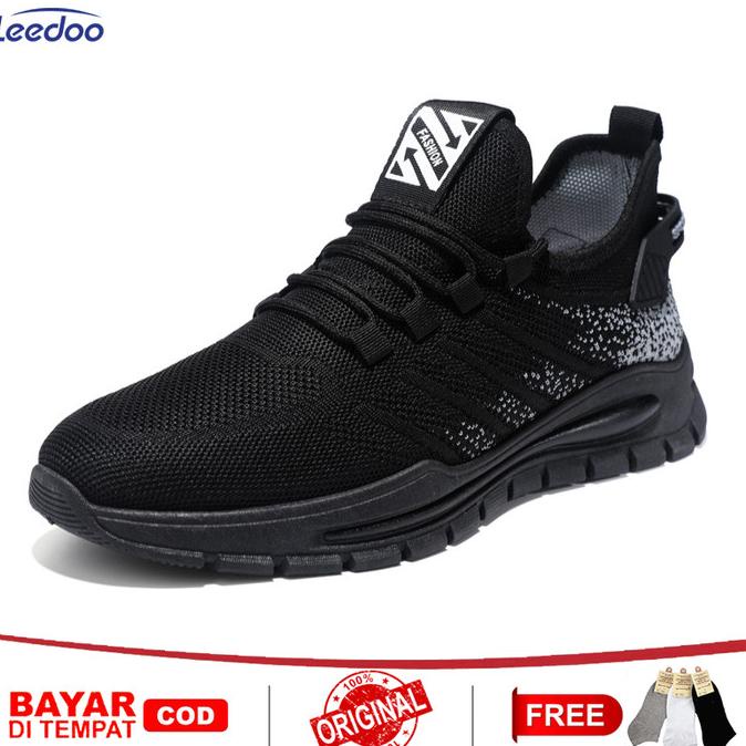 Leedoo Sepatu Pria Sepatu Sneakers Olahraga Running Casual Pria MR155