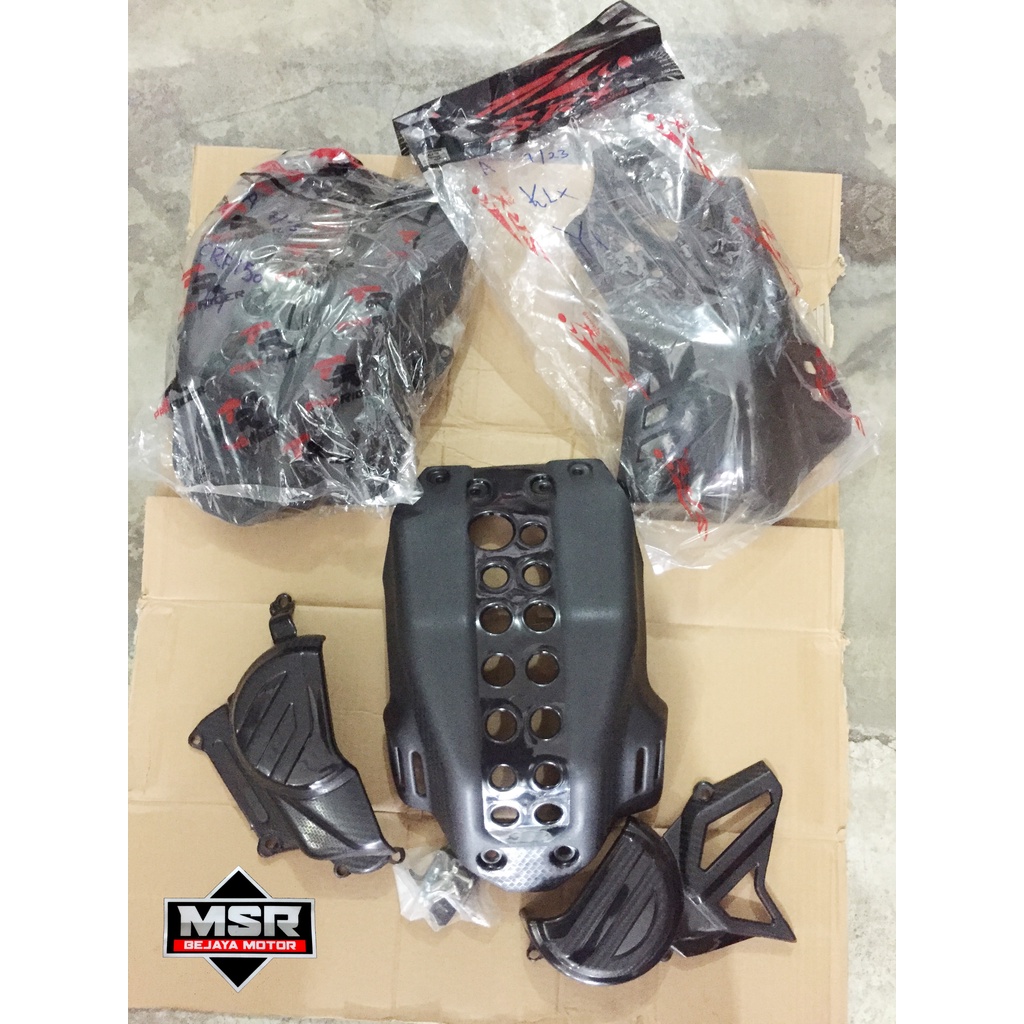 Cover Engine Pelindung Bawah Mesin Cover bawah mesin KLX 150 CRF 150 Cover Mesin Bawah dan Samping K
