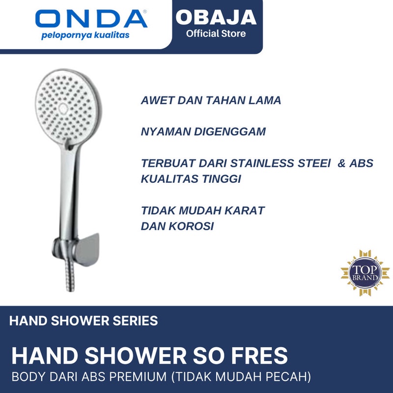 Onda Hand Shower SO Fres / Hand Shower Onda / Shower Mandi SO Fres Onda