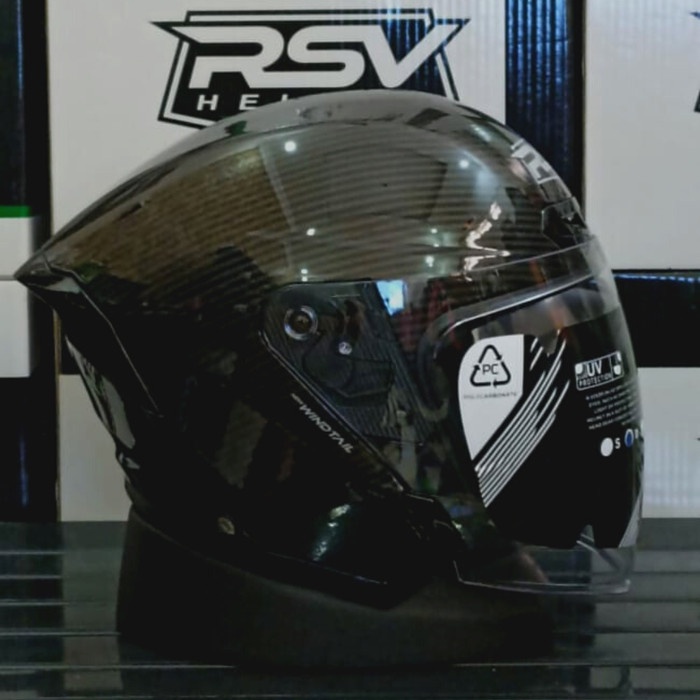 Helm Rsv New Windtail Carbon Glossy / Helm Half Face