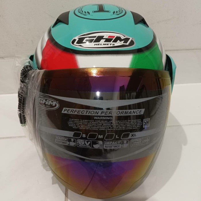 Helm Dewasa Ghm Vista Leopard Sni Kaca Pelangi Terlaris Termurah