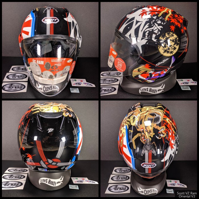 Helm Scott Vz Ram Sz Ram 4 Motif Oriental V2 Bukan Tsr