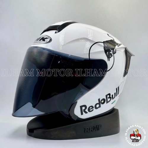 Helm Ink Dynamic Solid White Paket Ganteng Redbull Ink Dynamic Solid