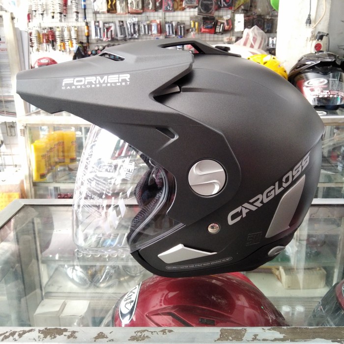 Helm Cargloss Former Solid Half Face/Helm Semi Cross