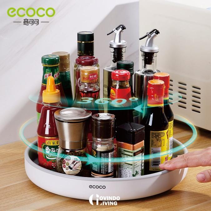 ><><><] ECOCO Rak Bumbu Dapur Putar/ Rak Kosmetik/ Rak Putar Serbaguna