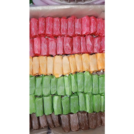 

' dodol garut terbaru mix pandan durian strawberry cokelat 250gram