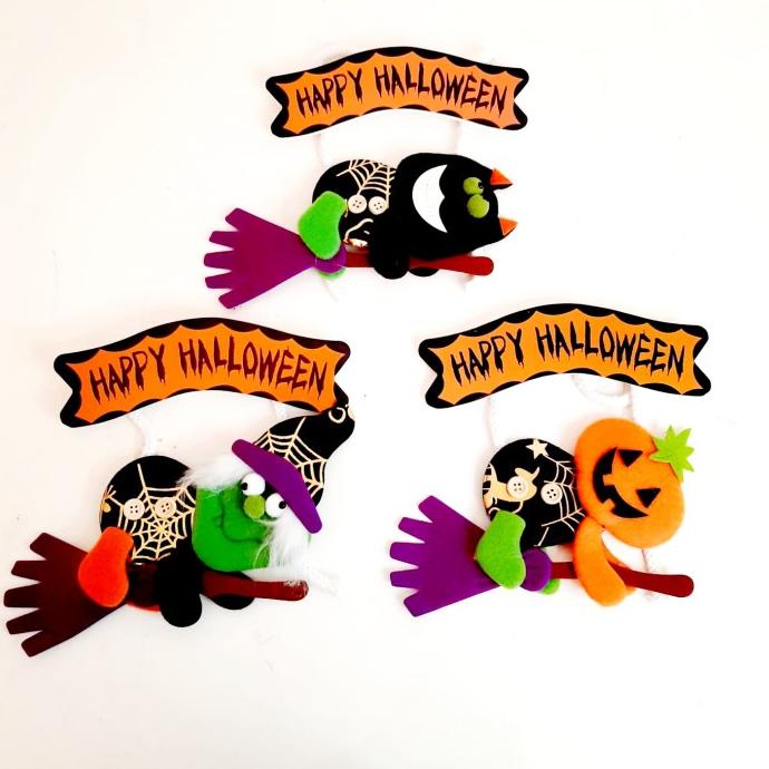 

Ettacollection Gantungan Happy Halloween Hanger Witch Labu Dekorasi Pesta Haloween Limited Edition