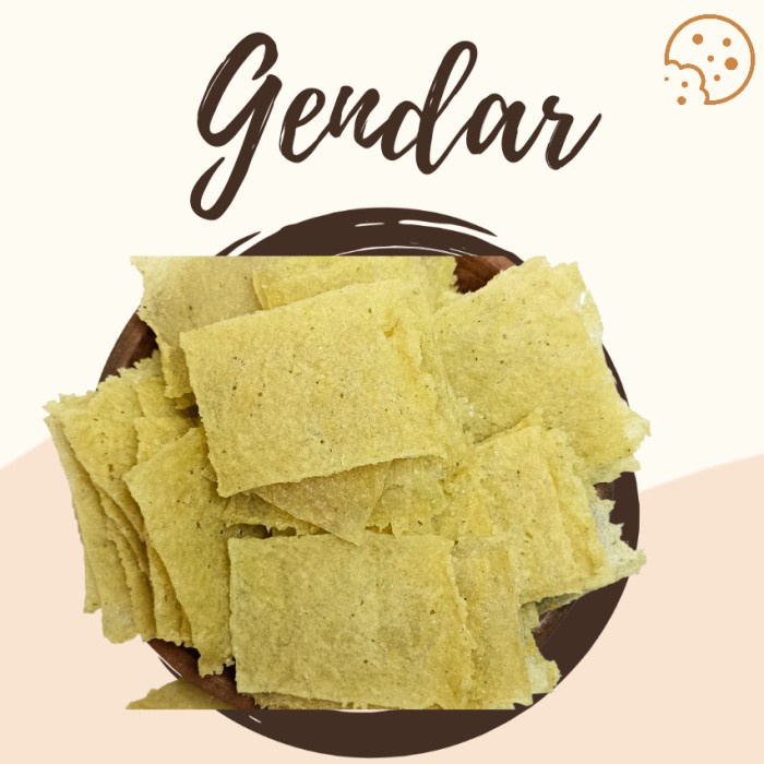 

' krupuk gendar bawang / karak / kripik / beras nasi asin