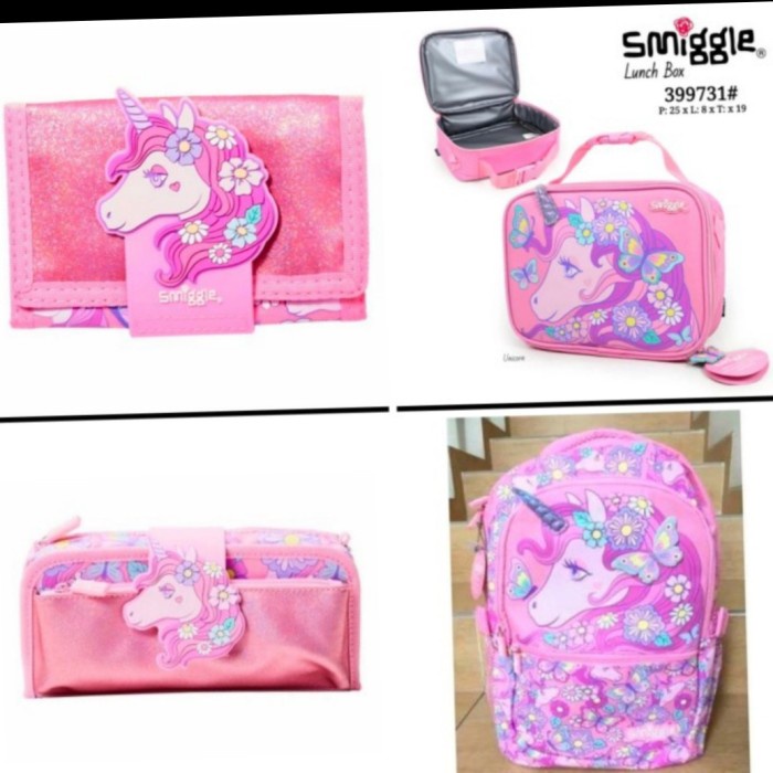 ✿KOP✿ Smiggle Ori Backpack Unicorn Pink/ Tas Smiggle/School Backpack Smiggle BERKUALITAS
