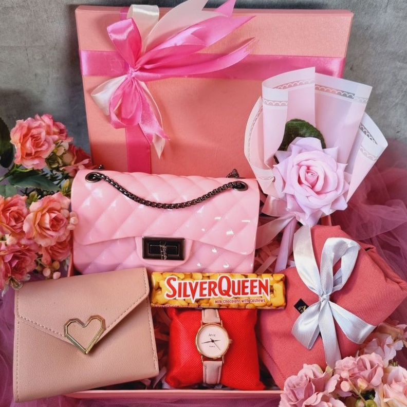 

DBWR3992 PREMIUM Kado Tas Cewek / Hampers Ultah Cewek / Hadiah Pacar