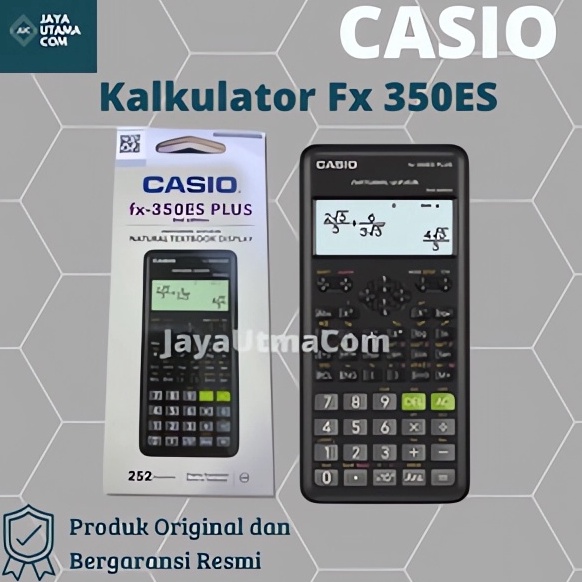 

Lariza KALKULATOR SCIENTIFIC CASIO FX 350ES PLUS 2 ORI
