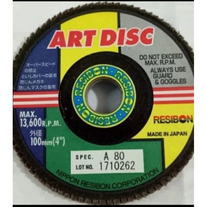 amplas susun 4 inch Nippon Resibon A80/art disc 4"