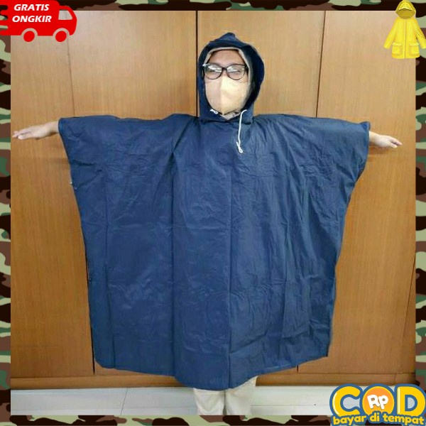 Jas Hujan Lengan Kelelawar Jas Hujan Terusan Wanita Gamis Muslimah Jas Hujan Kelelawar Anti Rembes T