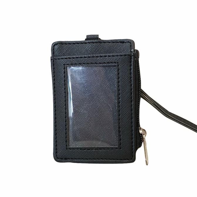 

^^^^^] Gantungan ID Card Holder Zipper Kulit Sintetis