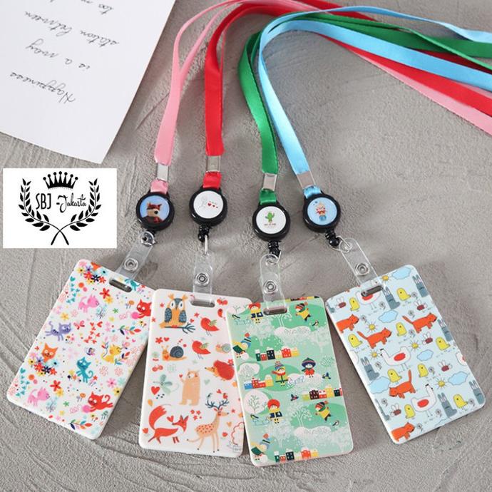 

hanya disini] ID card Tempat Kartu / Tag holder Dengan tali strap / Card Holder