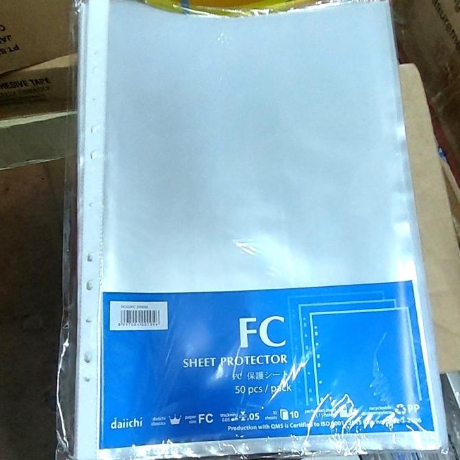 

favorit] Daiichi Sheet Protector F4/Folio (per set isi 50)