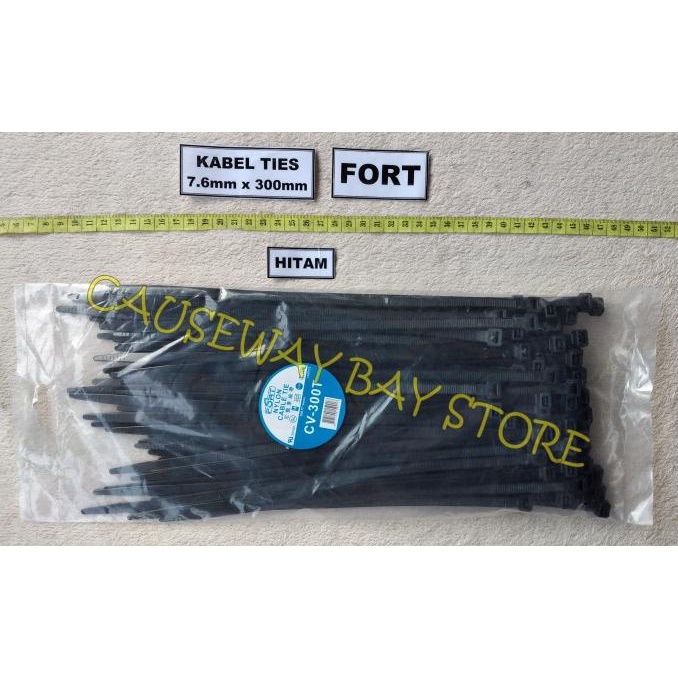 

$+$+$+$+] KABEL TIES 7,6 X 300mm HITAM FORT PER PACK