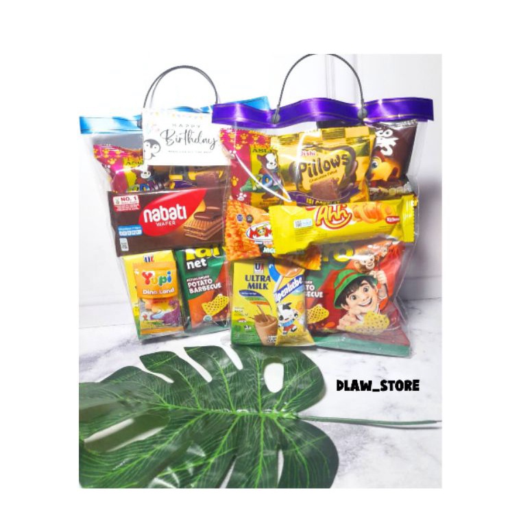 

KLJY8600 Paket Snack Ulang Tahun Anak Bingkisan Ulang Tahun Paket Lengkap Hampers Ultah Free Kartu ucapan