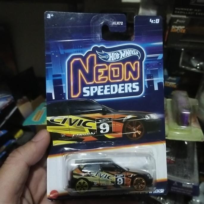 Hotwheels Neon Speeder Civic Ek5 Greedy Tampo