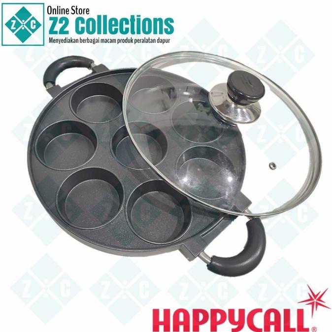 ~~~] Happy Call Cetakan Kue 8 Lubang Datar Loyang Martabak Mini Tutup Kaca