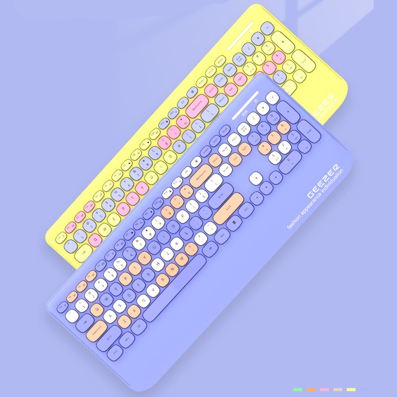 Mofii Wireless Keyboard Mouse Set 2.4G Sandaran Tangan G100 Keyboard Mechanical Wireless Keyboard