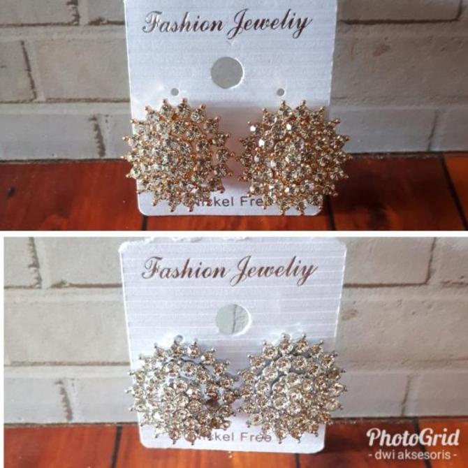 Giwang Anting Jepit atau clip pengantin adat jawa minahasa aksesoris